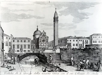 View of San Giorgio dei Greci and the Flanginian School, Venice